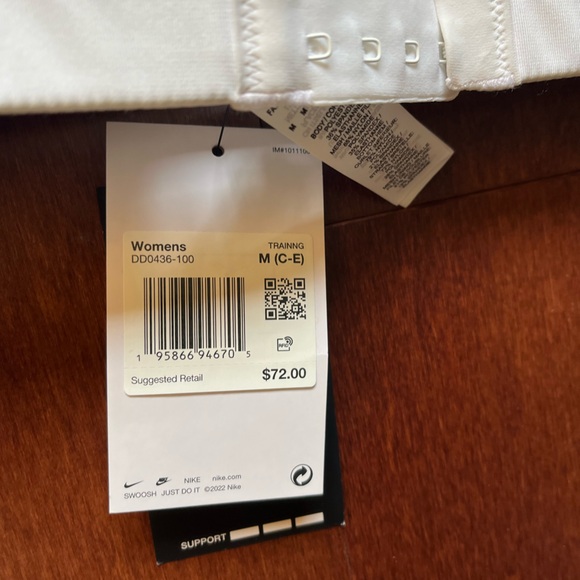 Nike Alpha Women's High-Support Padded Zip-Front Racerback Sports Bra - Size M - Picture 4 of 5